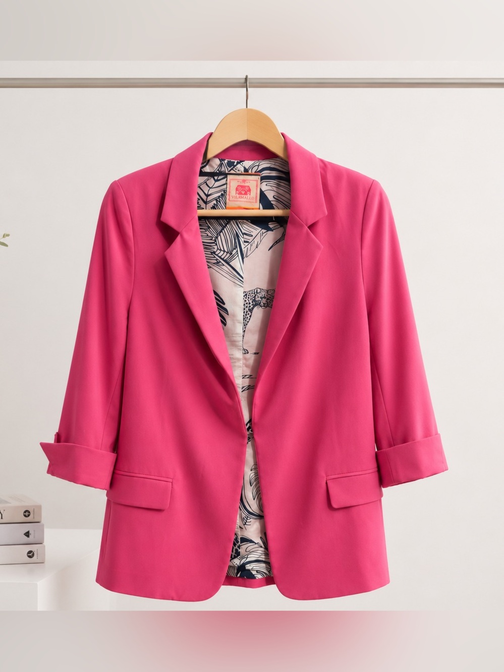Vilagallo Pink Blazer Womens Size 38 (8-10)